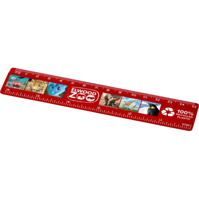 Promotional Refari 15 cm Recycled Plastic Ruler - Image 4