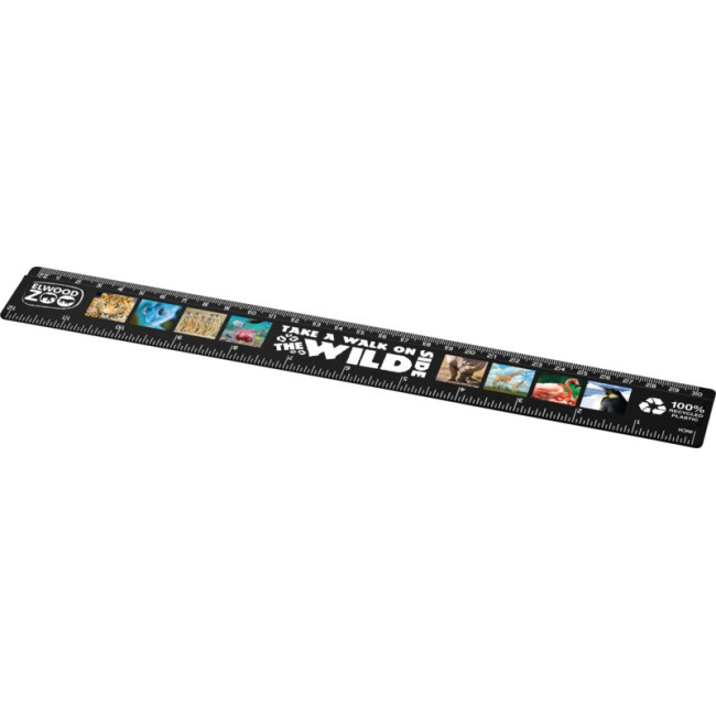 Promotional Refari 30 cm Recycled Plastic Ruler - Image 1