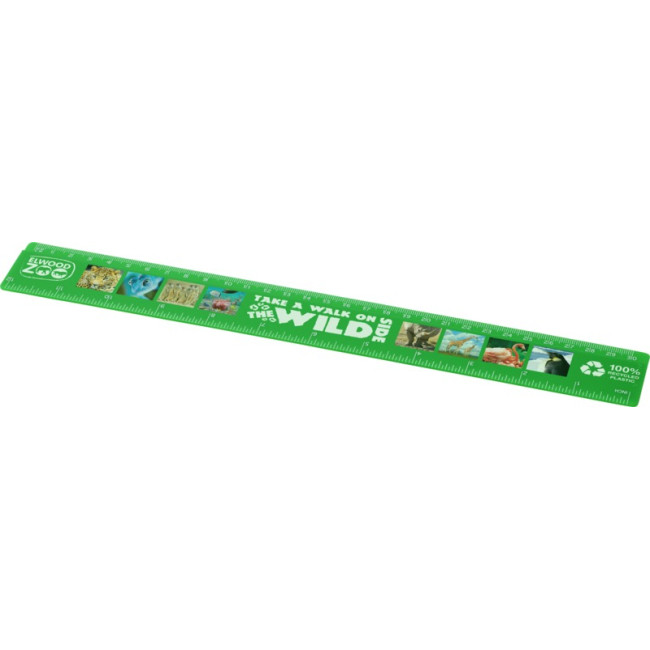 Promotional Refari 30 cm Recycled Plastic Ruler - Image 3