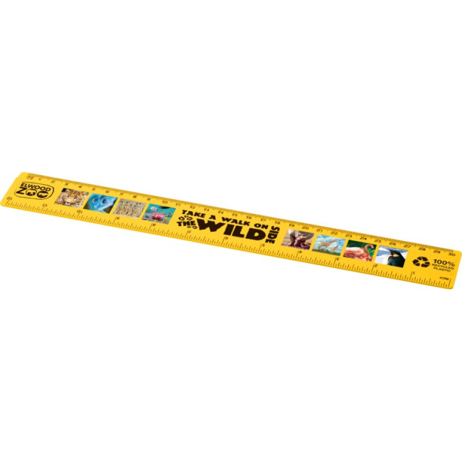 Promotional Refari 30 cm Recycled Plastic Ruler - Image 4