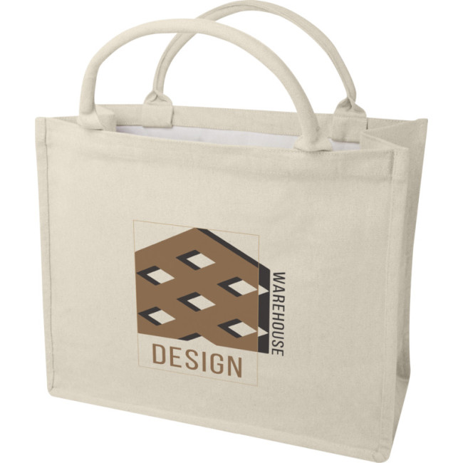 Promotional Page 500 g/m² Aware™ Recycled Book Tote Bag - Image 1