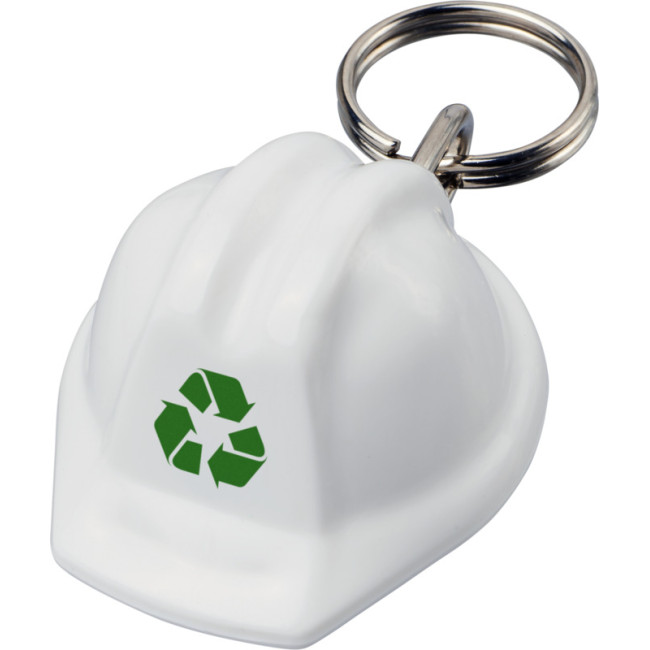 Promotional Kolt Hard Hat-Shaped Recycled Keychain - Image 2