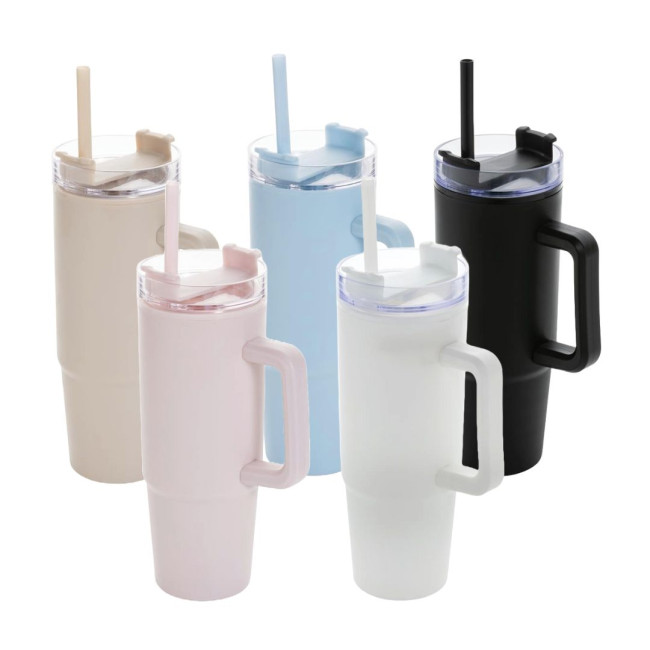 Promotional Tana RCS Recycled Plastic Tumbler With Handle 900ml - Image 1