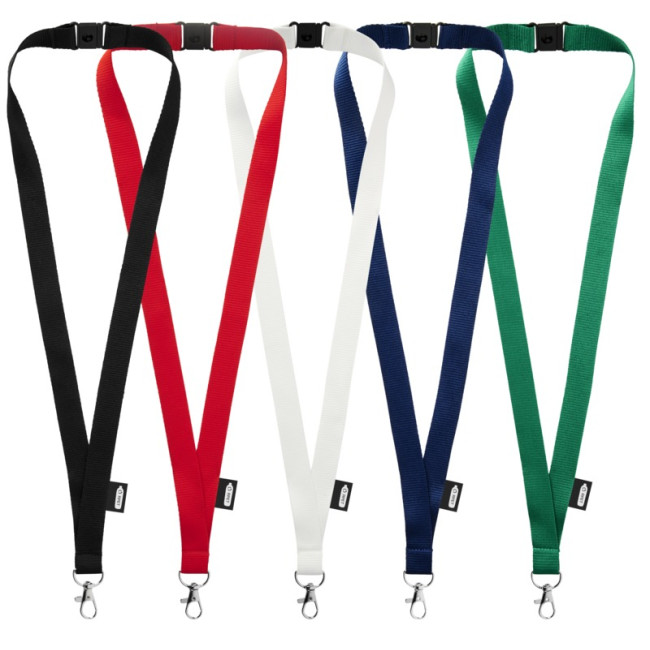 Promotional Tom Recycled PET Lanyard With Breakaway Closure - Image 1