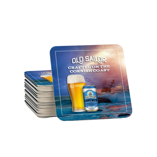 Promotional Beer Mats Paper Laminated 1 Side - Image 1