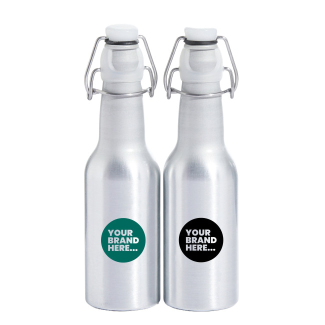 Promotional Aluminium Drinks Bottle Silver 350ml