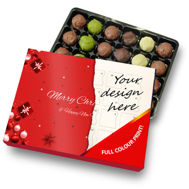 Promotional 24 Chocolate Truffles Advent Calendar - Image 1