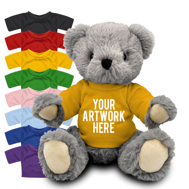 Promotional Archie Jointed Soft Toy Teddy Bear In Colour Tee