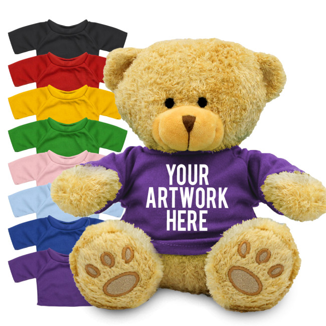 Promotional Edward II Soft Toy Teddy Bear In Colour Tee