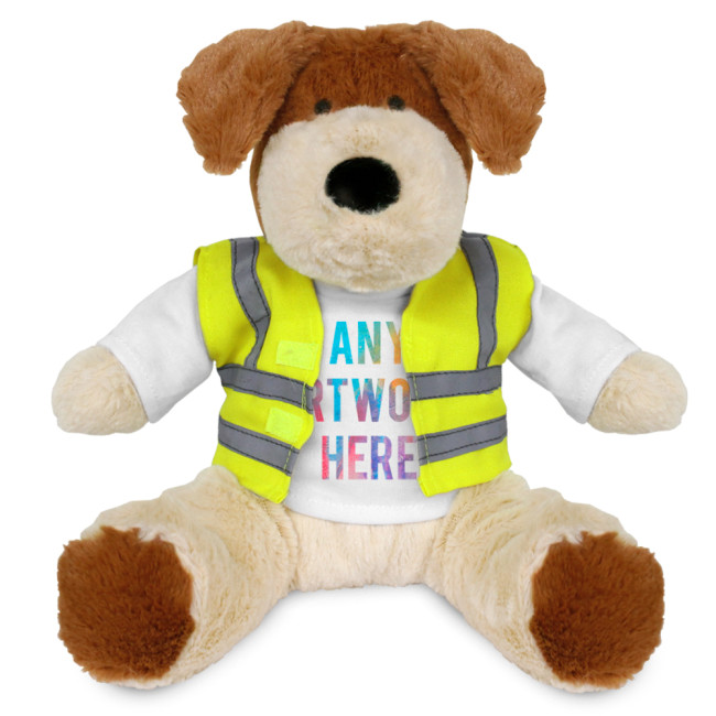 Promotional Darcy Dog In Hi Vis Jacket 20cm