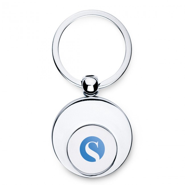 Promotional Metal Keyring With Trolley Token - Image 2