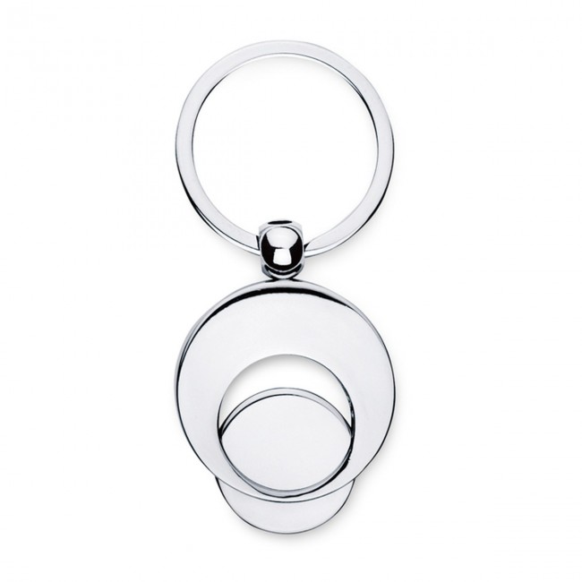 Promotional Metal Keyring With Trolley Token - Image 1