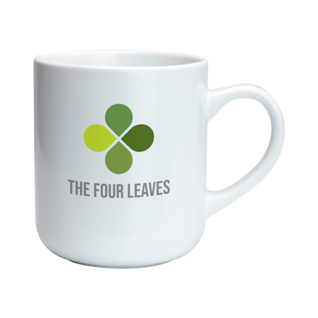 Promotional Clover Earthenware Mug 420ml - Image 2