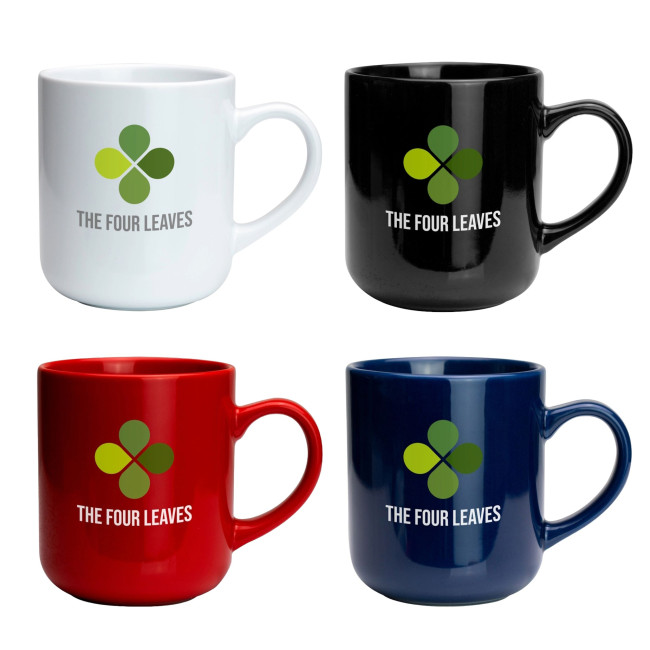 Promotional Clover Earthenware Mug 420ml - Image 1