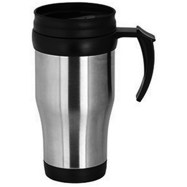 Promotional Tour Travel Mug Silver 400ml