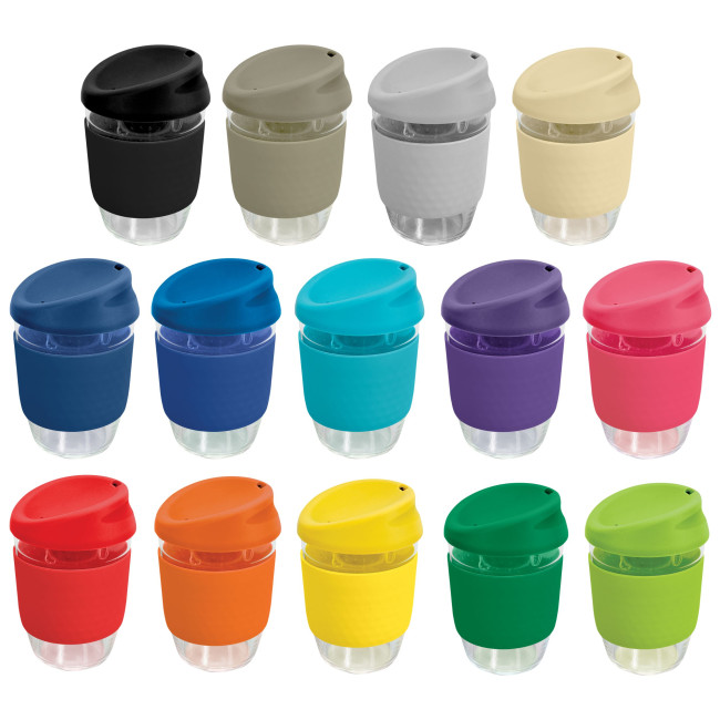 Promotional Kiato Cup With Silicone Band 350ml - Image 1