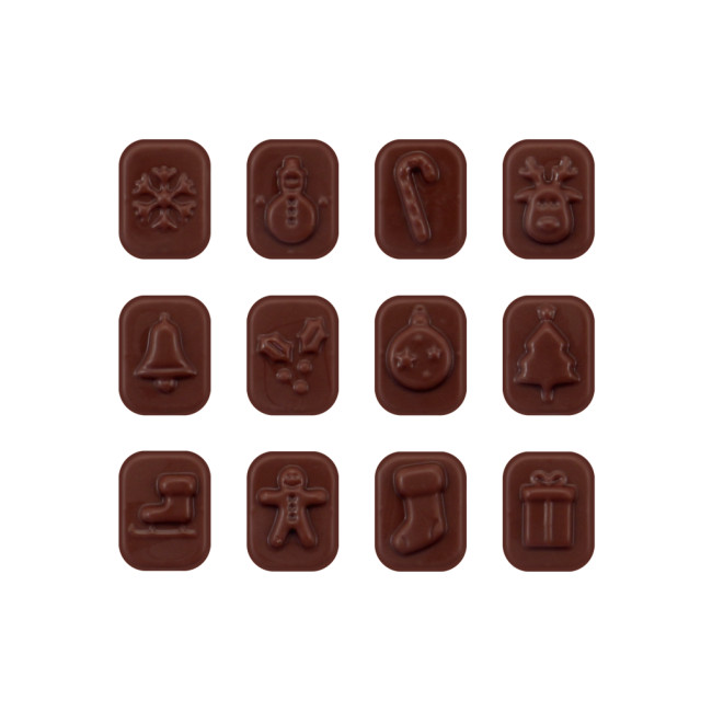 Promotional Mini Advent Calendar Vegan Dark Chocolate 71% Cocoa - Image 2