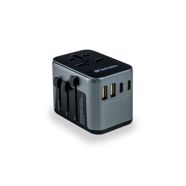 Promotional Verbatim 4-Port USB-C Universal Travel Adapter