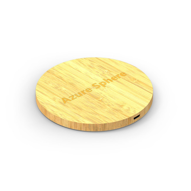 Promotional Bamboo Wireless Charger 10W