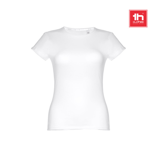 Promotional Sofia Women's Fitted Short Sleeve Cotton T-Shirt White