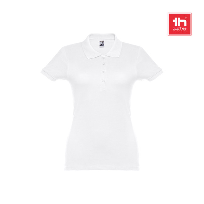 Promotional Eve Short-Sleeved Fitted Polo For Women In 100% Cotton