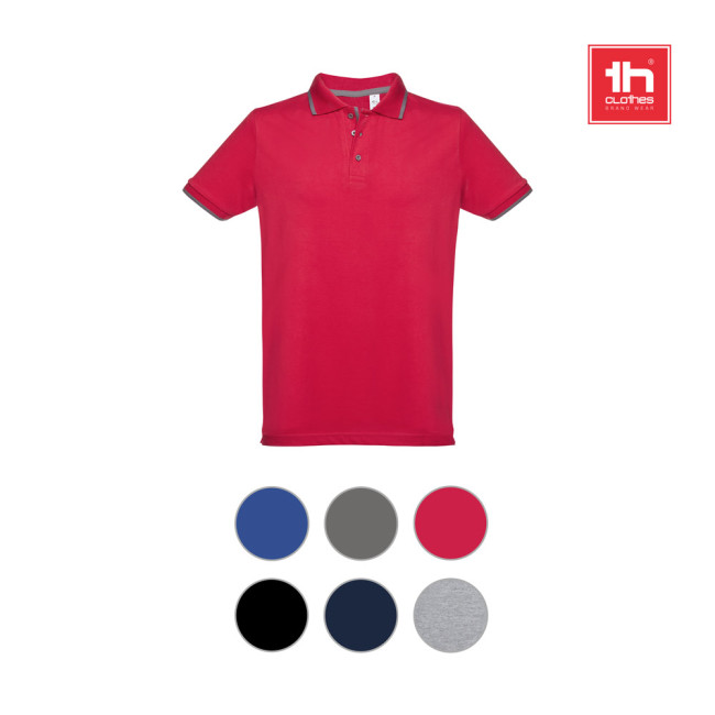 Promotional Rome Men's Polo Shirt With Contrast Colour Trim