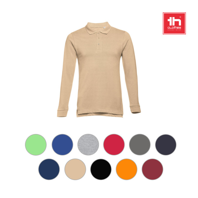 Promotional Bern 3XL Men's Long Sleeve Polo Shirt