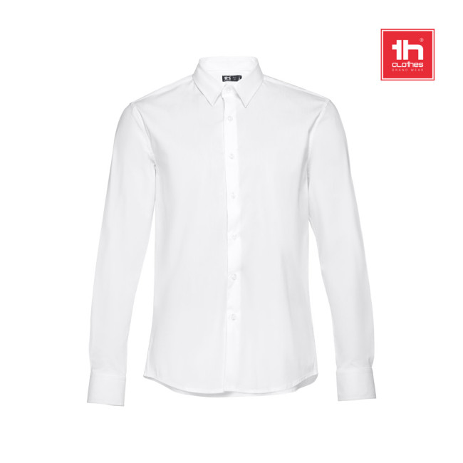 Promotional Paris Men's Long-Sleeved Shirt White