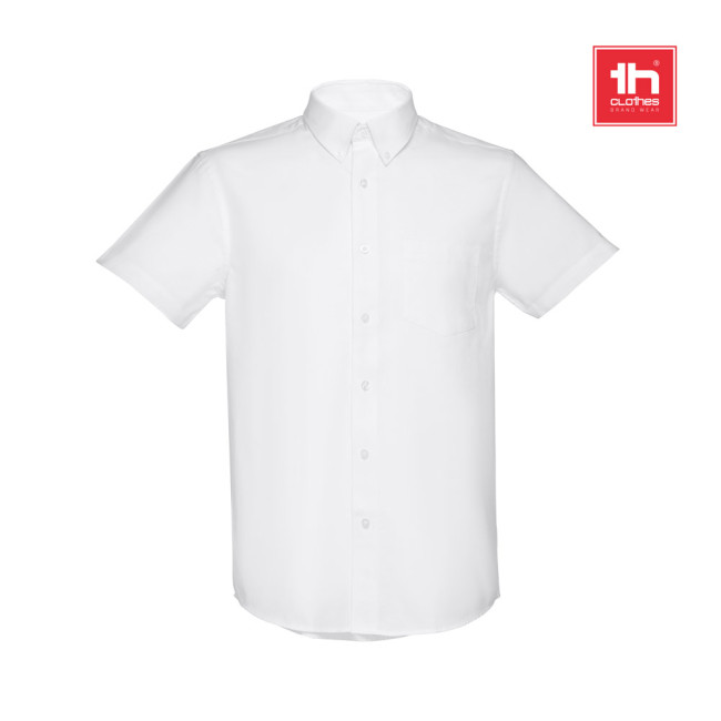 Promotional London Men's Short-Sleeved Oxford Shirt White