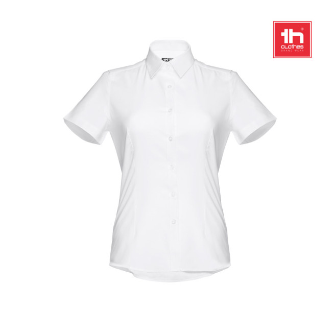 Promotional London Women's Short-Sleeved Oxford Shirt White