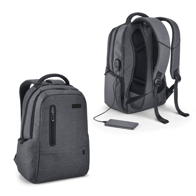 Promotional Spacio Waterproof Two Tone Laptop Backpack 17"