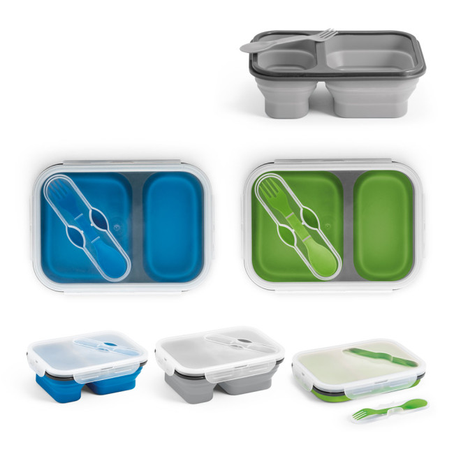 Promotional Dill Silicone Lunch Box 760ml