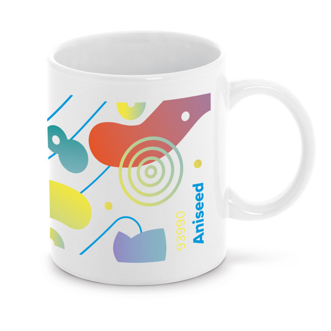 Promotional Aniseed Sublimation Ceramic Mug 350ml