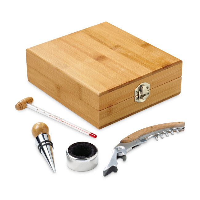 Promotional Cabernet Bamboo Wine Set