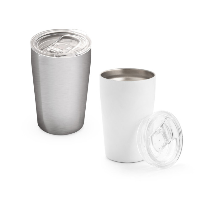 Promotional Slider Stainless Steel Travel Cup 380ml