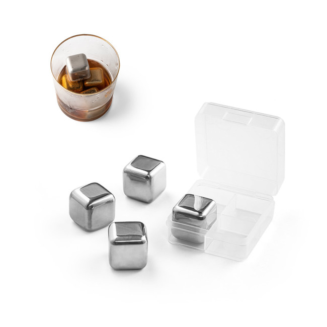 Promotional Glacier Set Of Reusable Stainless Steel Ice Cubes