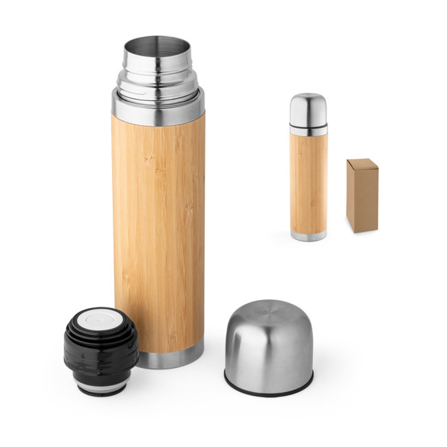 Promotional Ceylon Bamboo & Stainless Steel Thermos 450ml