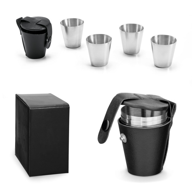 Promotional Himalayas Set of 4 Stainless Steel Cups 25ml