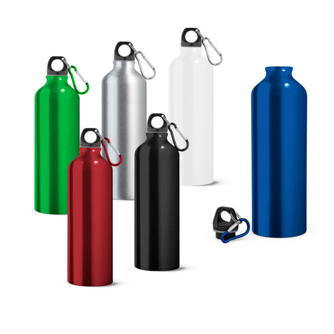 Promotional Siderot Aluminium Sports Bottle With Carabiner 750ml