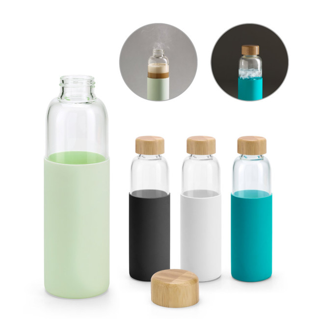 Promotional Dakar Borosilicate Glass Bottle 600ml