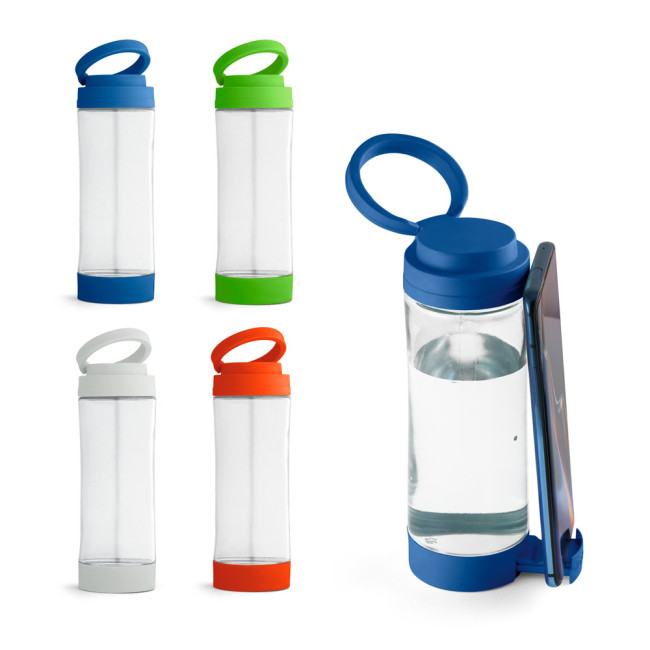 Promotional Quintana Glass Sports Bottle With PP Cap 390ml