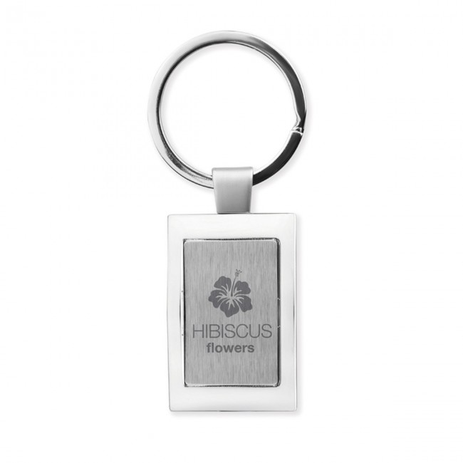 Promotional Rectangular Metal Keyring - Image 4