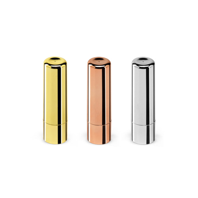 Promotional Scarlett Lip Balm In Mirror Finish Metal Case