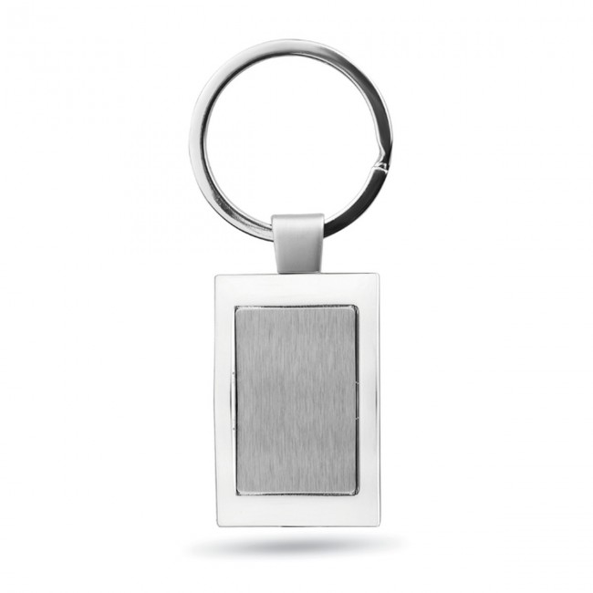 Promotional Rectangular Metal Keyring - Image 3