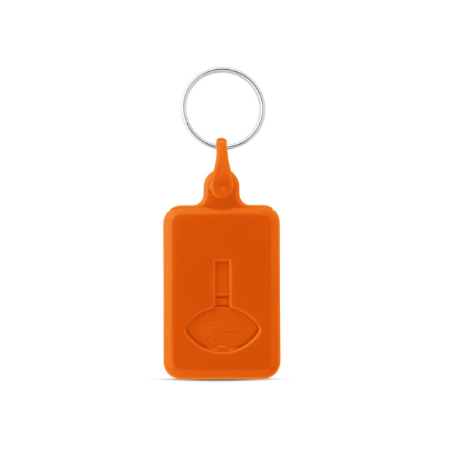 Promotional ABS Trolley Coin Keyring - Image 3