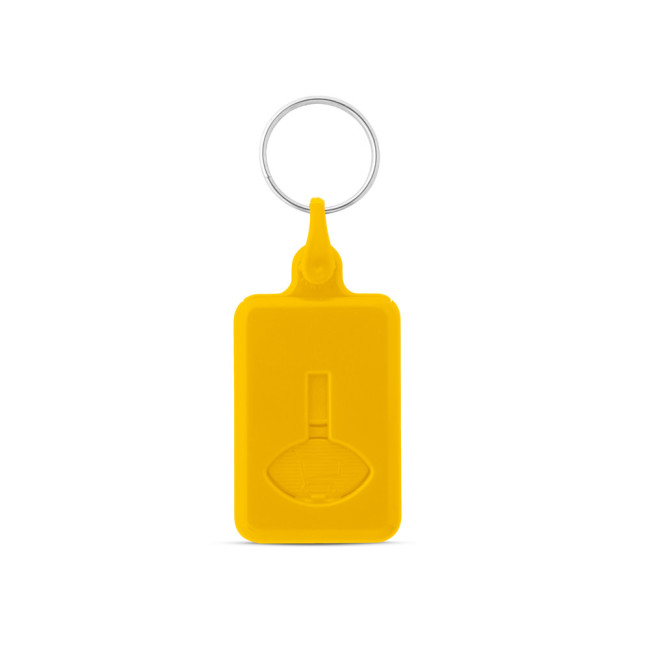 Promotional ABS Trolley Coin Keyring - Image 2