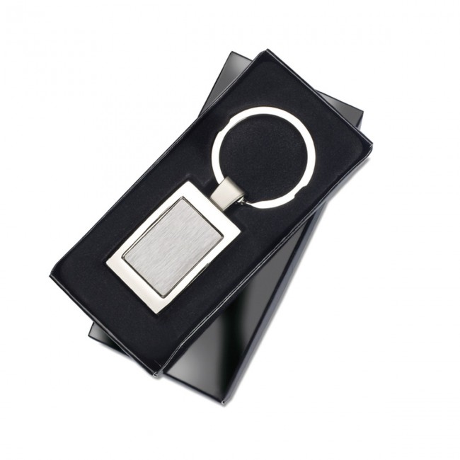 Promotional Rectangular Metal Keyring - Image 2