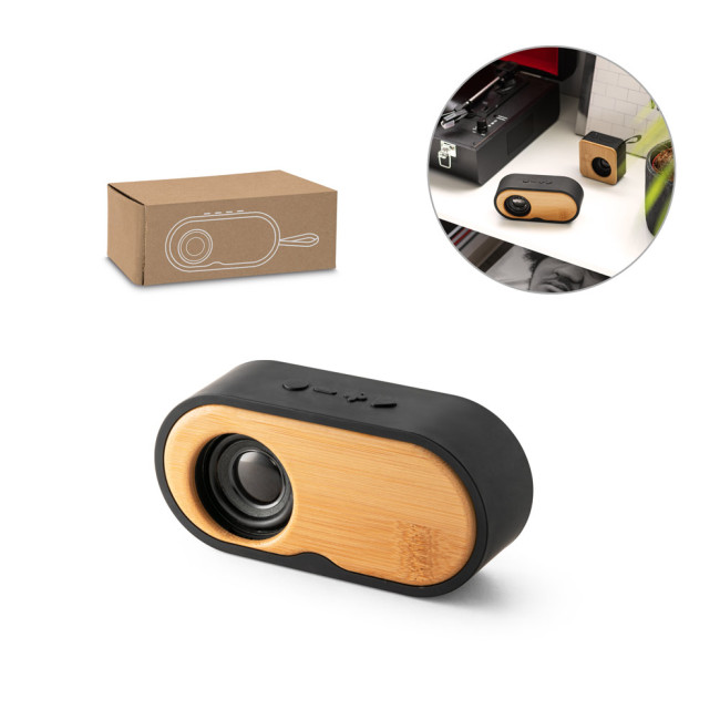 Promotional rABS & Bamboo Portable Speaker