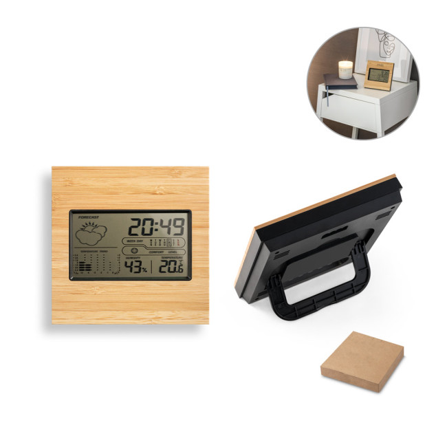 Promotional ABS & Bamboo Desk Station