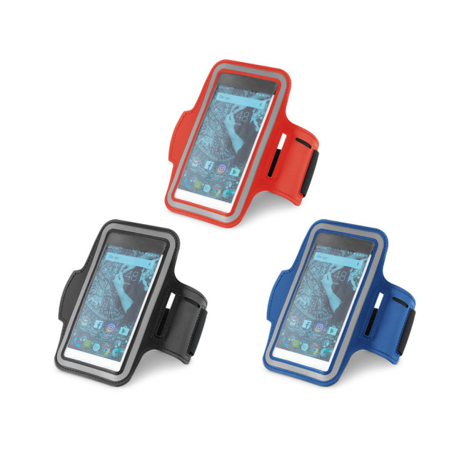 Promotional Sports Armband In PU & Softshell For 6'5" Smartphone